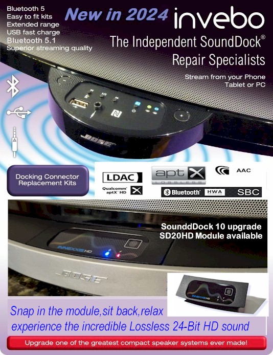 Invebo the  Bose SoundDock Repair Specialist